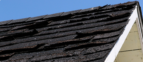 cracked roof shingles